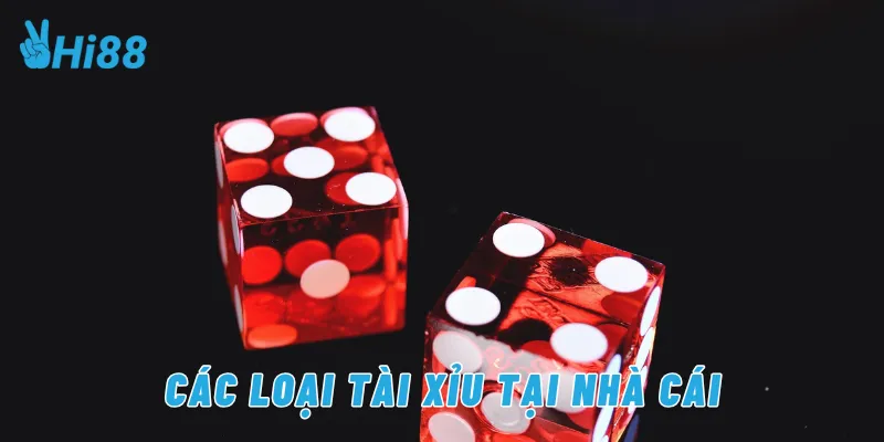 Các loại tài xỉu tại nhà cái