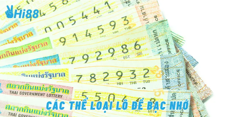 Các thể loại lô đề bạc nhớ