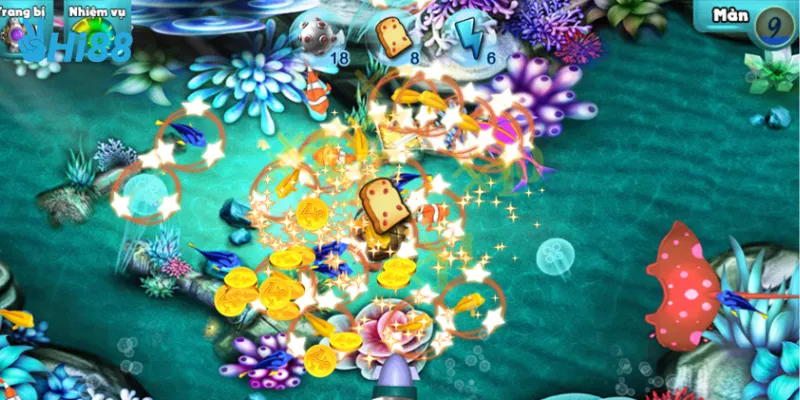 Các loại cá và tiền thưởng trong bắn cá nổ hũ