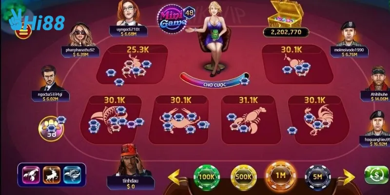 Hi88 là nền tảng lý tưởng để chơi bầu cua tôm cá