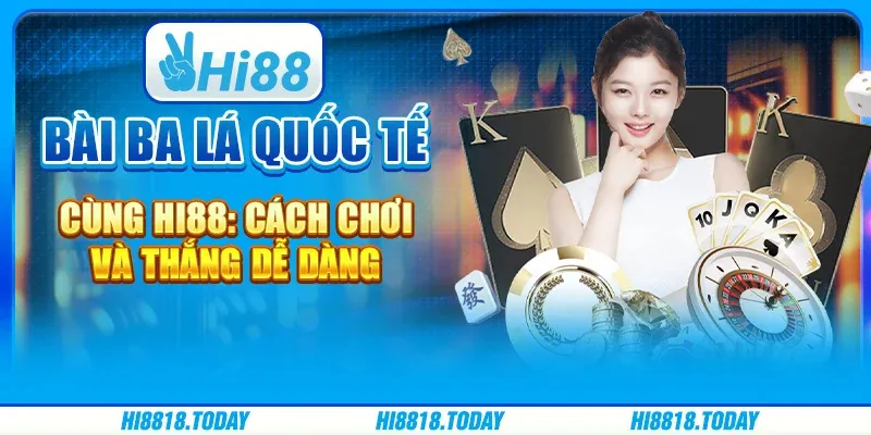 Bài Ba Lá Quốc Tế Cùng Hi88: Cách Chơi Và Thắng Dễ Dàng