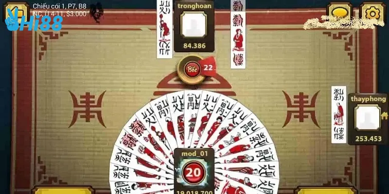 Các bộ trong game bài tổ tôm
